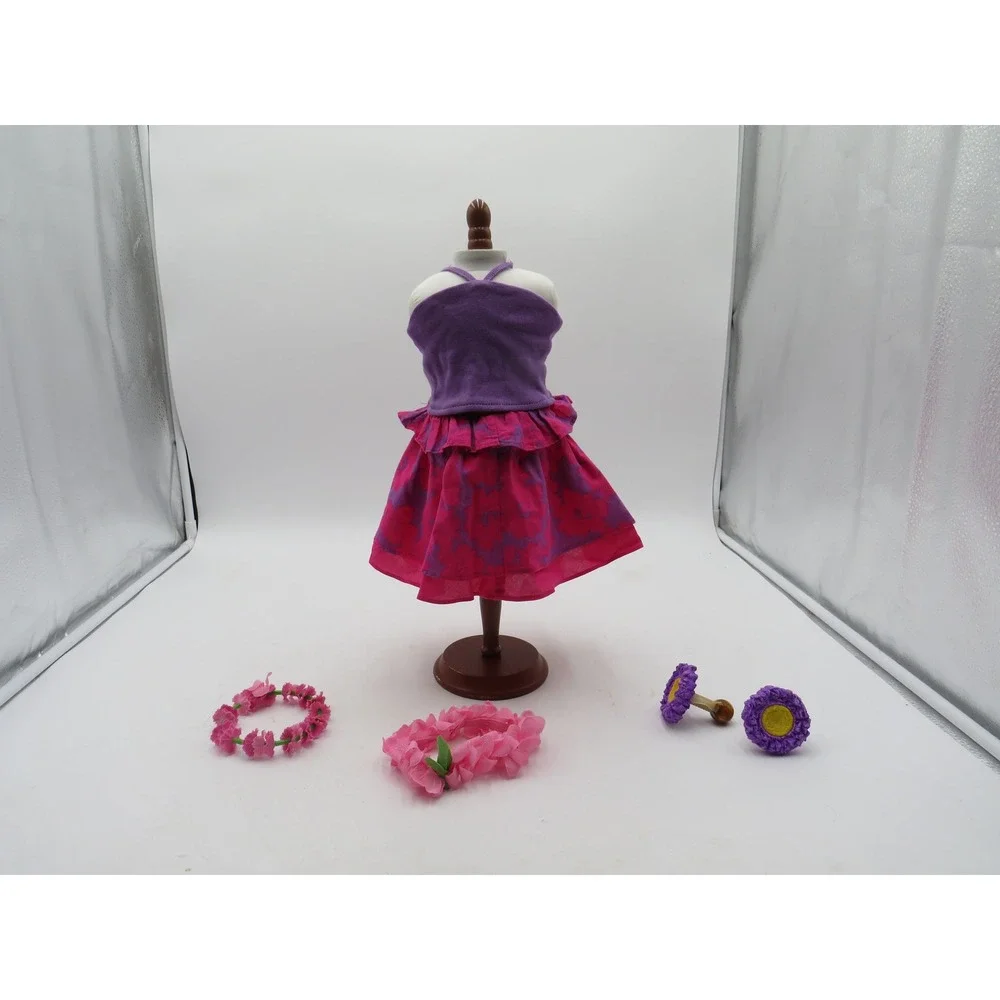 American Girl Kanani's Luau Outfit Skirt‎ Lu'au SET Wreath Lei